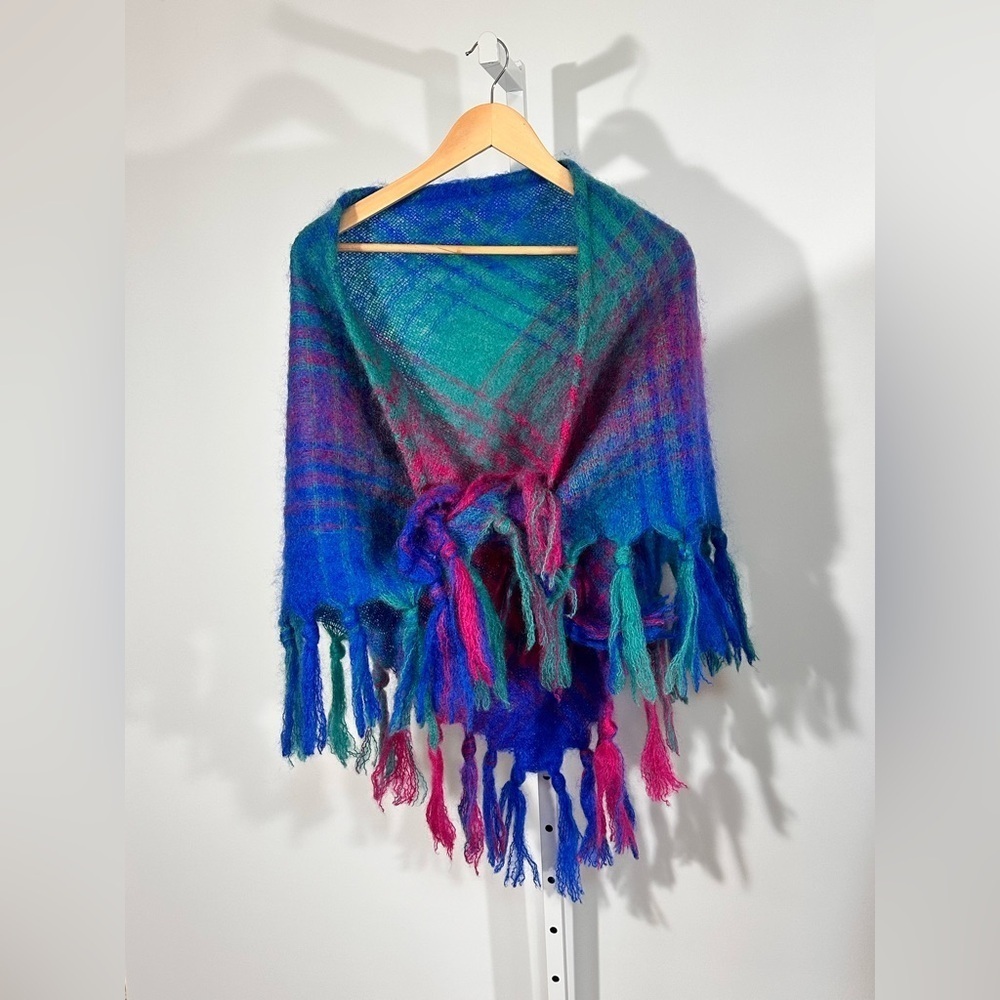 Glentana Mohair Pile Shawl Wrap Scarf Made in Australia - grandma, artsy, winter - Picture 5 of 10